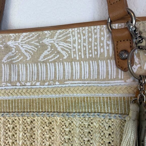 Sakroots NWOT Western/ Southwest vibe bag w/horse charms & tassels many pockets - Picture 7 of 14